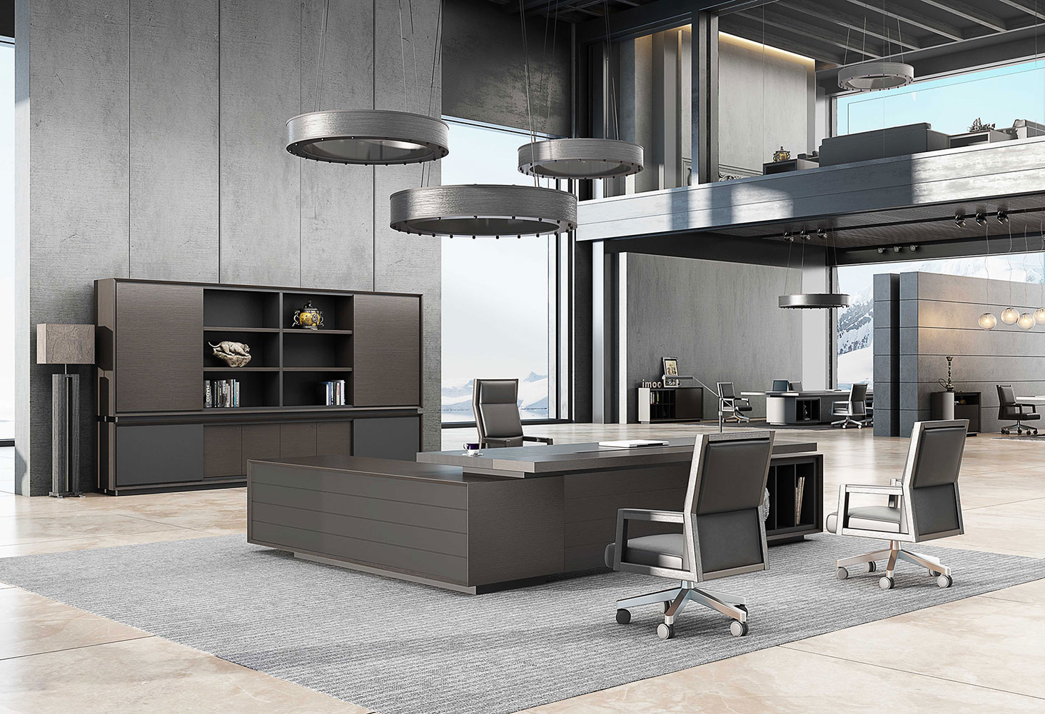 高端大气前台全铝办公